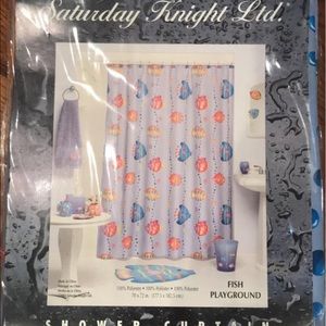 New Saturday Knight Ltd fabric shower curtain